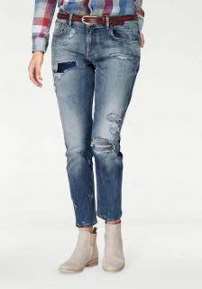 Marken-Boyfriend-Jeanshose MIKA blau-used