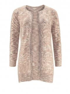 Marken-Cardigan rosé- goldfarben