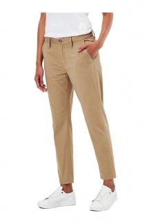 Marken-Chinohose beige