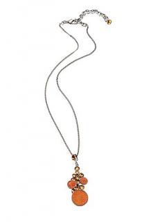 Marken-Collier mit Swarovski orange