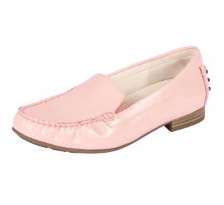 Marken-Damen-Lackleder-Slipper rosé