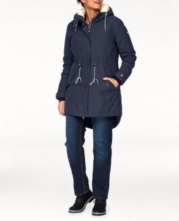 Marken-Funktions-Outdoorparka dunkelblau