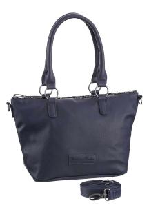 Marken-Henkeltasche navy