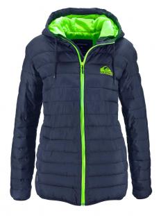 Marken-Herren-Steppjacke marine-grün