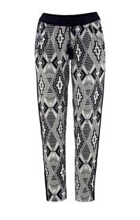 Marken-Hose schwarz-weiß Gr. S