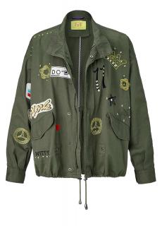 Marken-Jacke khaki