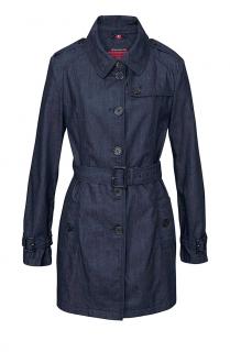 Marken-Jeans-Trenchcoat dunkelblau