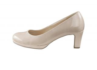 Marken-Lackpumps sand