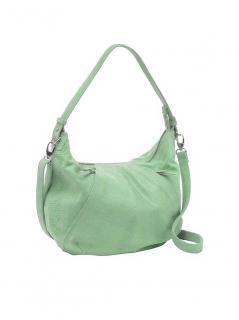 Marken-Leder-Handtasche jade