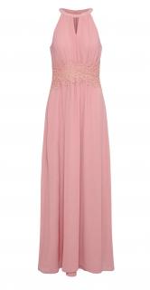 Marken-Maxikleid mit Spitze MILINA rosé