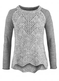 Marken-Pullover hellgrau