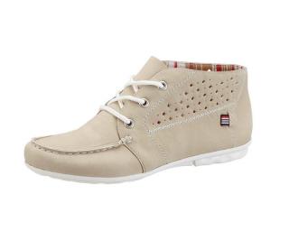 Marken-Schnürer beige