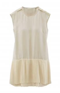 Marken-Seidenbluse creme