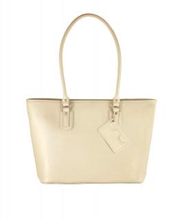 Marken-Shopper beige