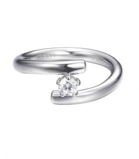 Marken-Silberring mit Zirkonia