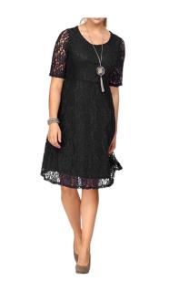 Marken-Spitzenkleid schwarz