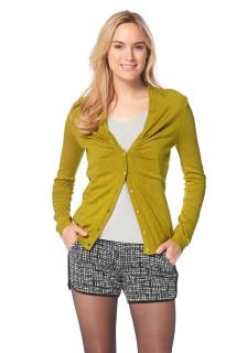 Marken-Strickjacke kiwi