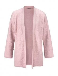 Marken-Sweatjacke rosa-melange