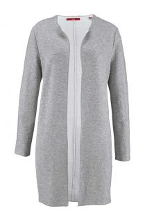 Marken-Sweatmantel grau