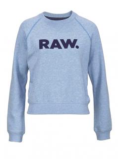Marken-Sweatshirt blau-melange