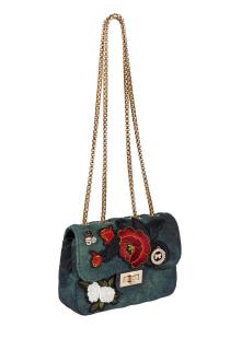 Marken-Tasche denim-bunt