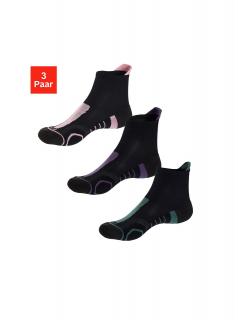 Marken-Trekkingsocken im 3er Pack schwarz- bunt