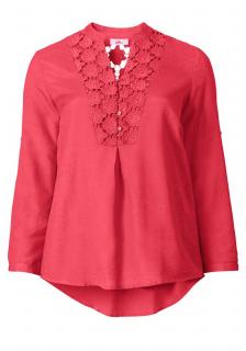 Marken-Tunika mit Spitze flamingo