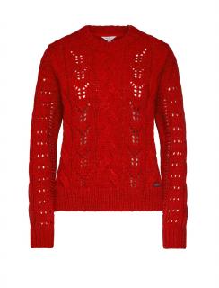 Marken-Wollpullover»Candela« rot