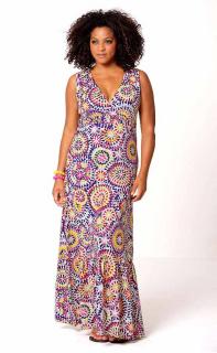 Maxikleid bunt Größe 40