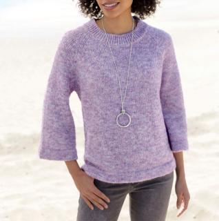 Multicolor-Pullover hortensie-meliert