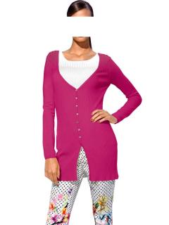 Optimizer-Strickjacke pink