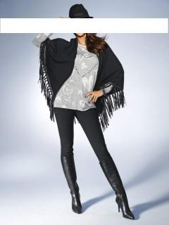 Poncho schwarz