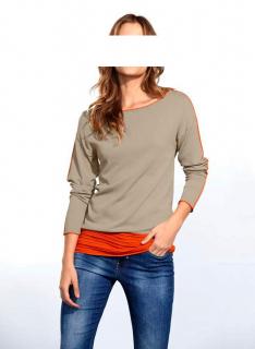 Pullover beige-orange