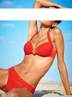 Push-up-Bikini koralle