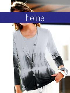 Shirt-Twinset grau-anthrazit