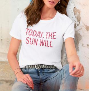 Shirt mit Schriftzug weiß