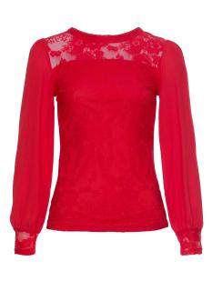 Spitzenbluse rot