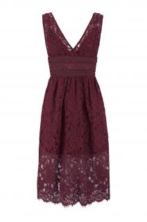 Spitzenkleid Bibba bordeaux