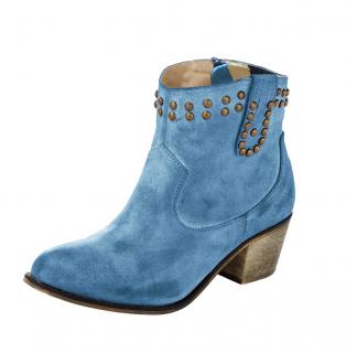 Stiefelette blau