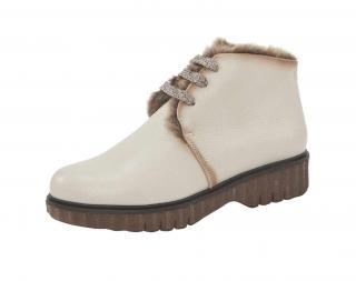 Stiefelette mit Webpelz sand