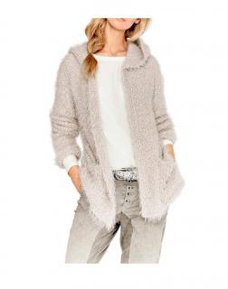 Strickjacke beige