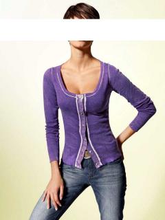 Strickjacke lila