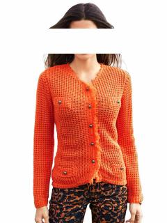 Strickjacke orange