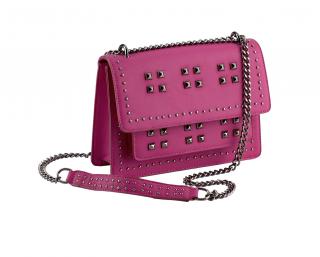 Tasche mit Nieten fuchsia