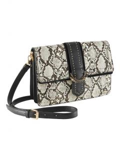 Tasche mit Nieten snake-schwarz