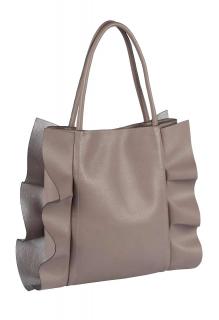 Tasche mit Volants mauve