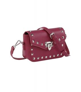 Tasche mit dekorativen Nieten malve