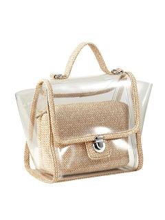 Taschen-Duo transparent-beige