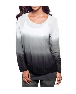 Tunika + Top grau-creme