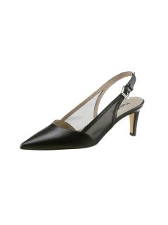 Ziegen-Nappaleder-Slingpumps schwarz